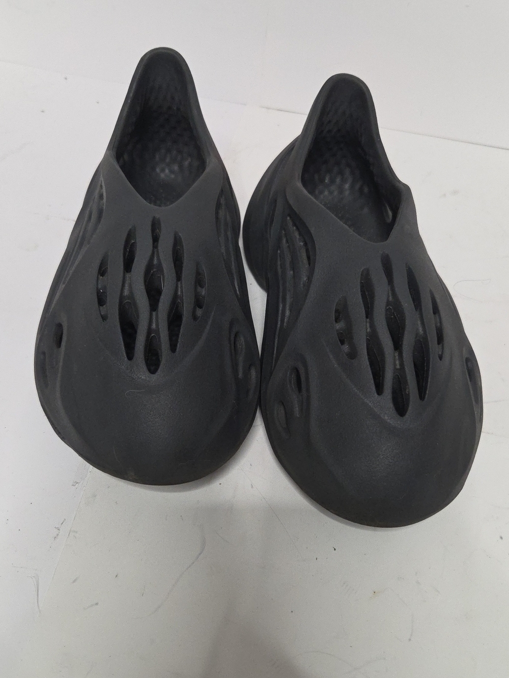 adidas Black Foam Slip-On Footbed Clog Teen Kids